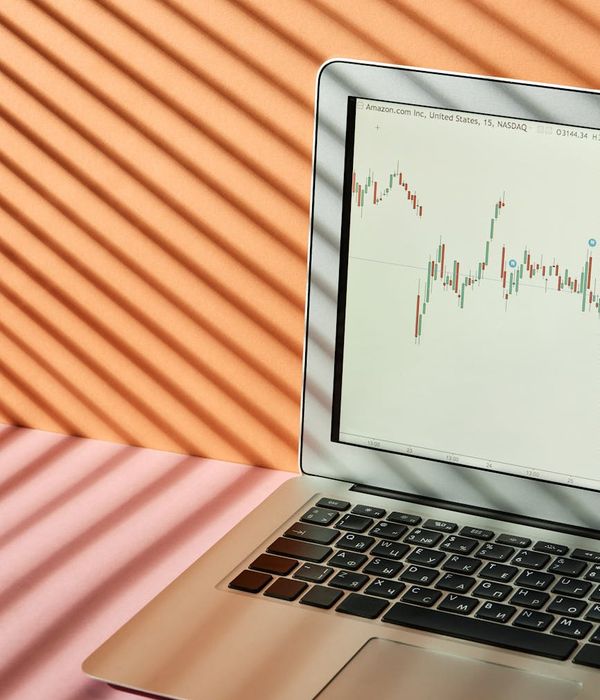 Investment trading workspace background