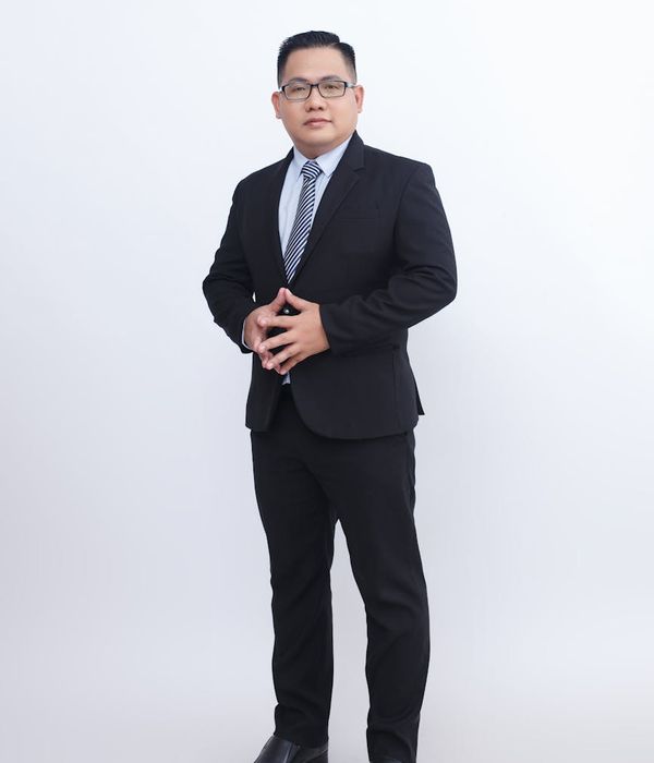 Man in formal business attire executive portrait