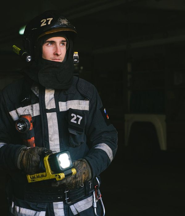 Man risk assessment specialist in business environment